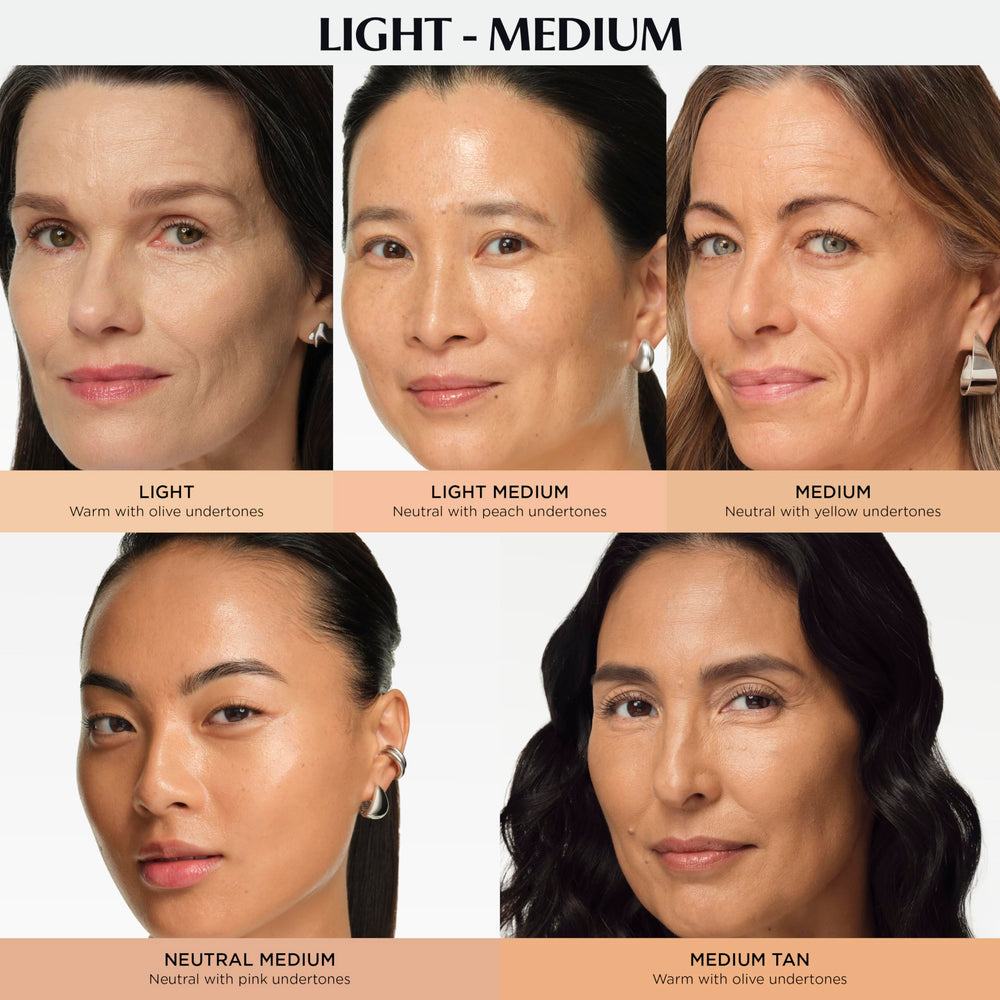 CC+ Nude Glow avec pompe, application facile et couvrance ajustable.