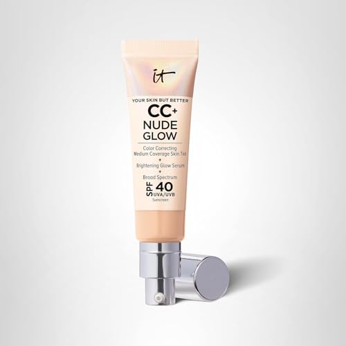 Formule sans talc ni parabènes dans CC+ Nude Glow.