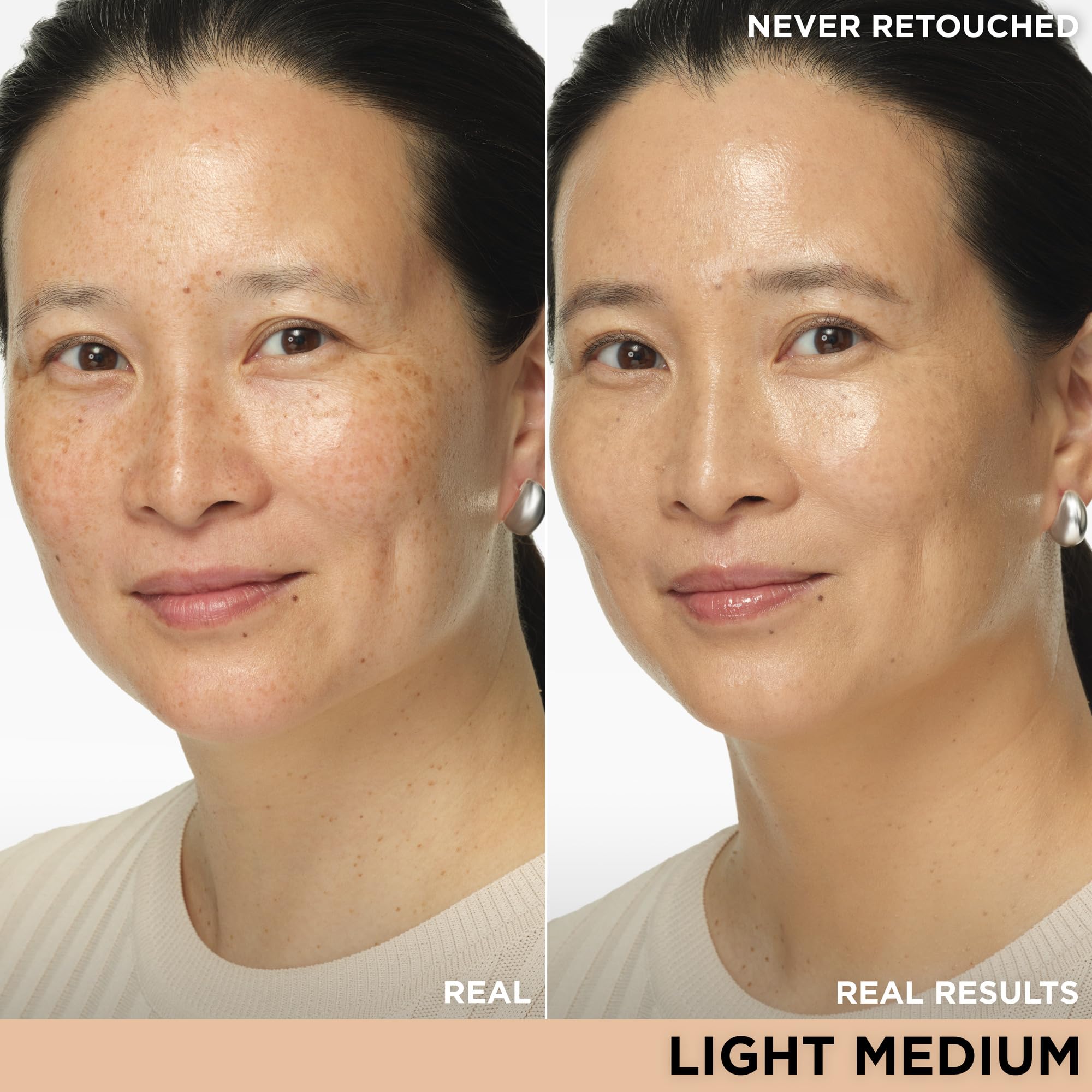 Texture legere CC+ Nude Glow pour un fini naturel et hydraté.