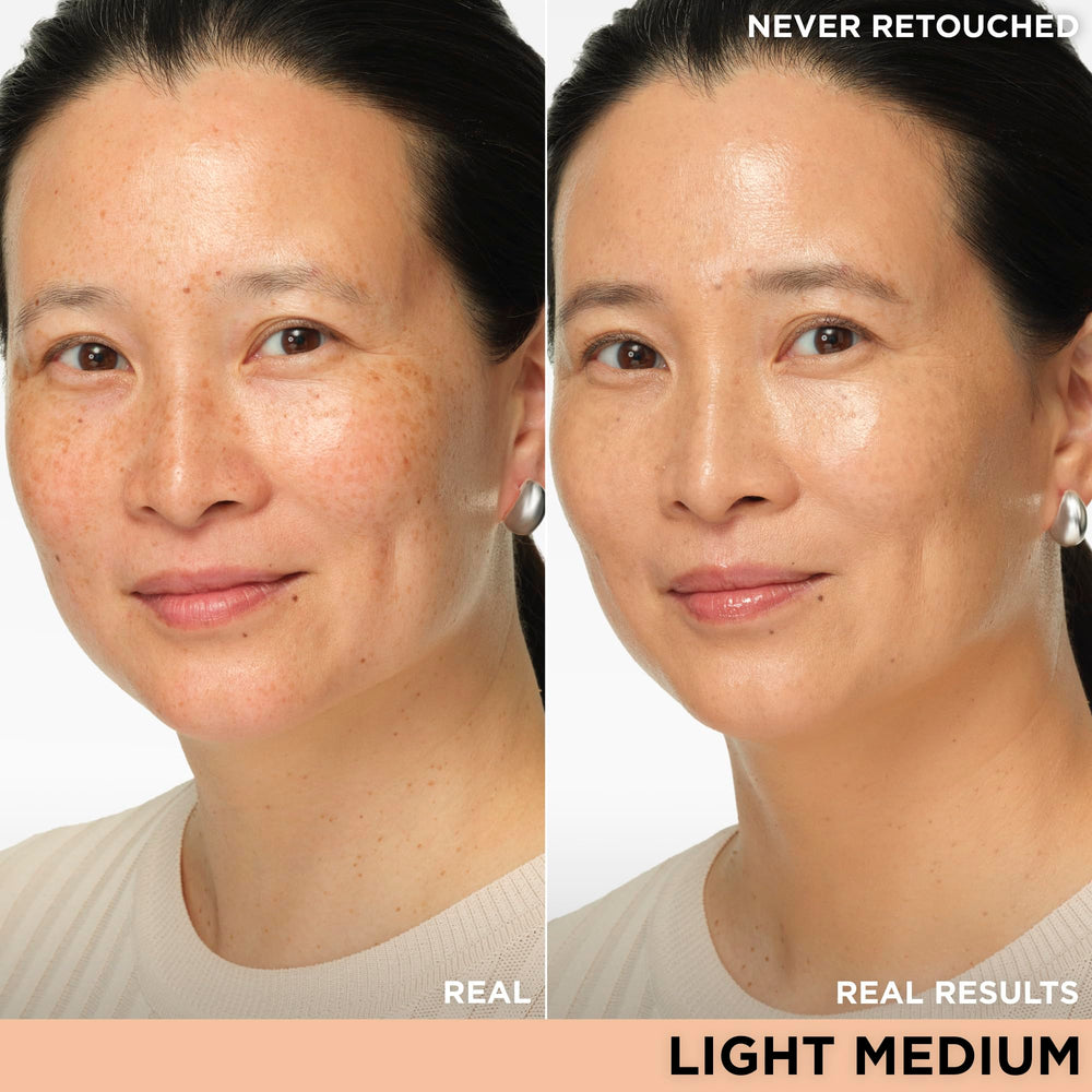 Texture legere CC+ Nude Glow pour un fini naturel et hydraté.