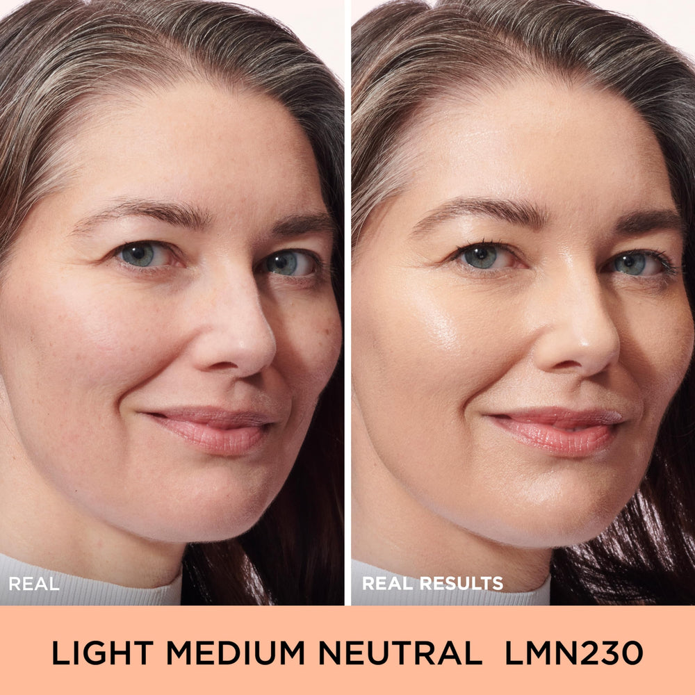 Échantillon de teinte Light Medium Neutre sur peau pour tester l’éclat.