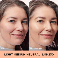 Échantillon de teinte Light Medium Neutre sur peau pour tester l’éclat.