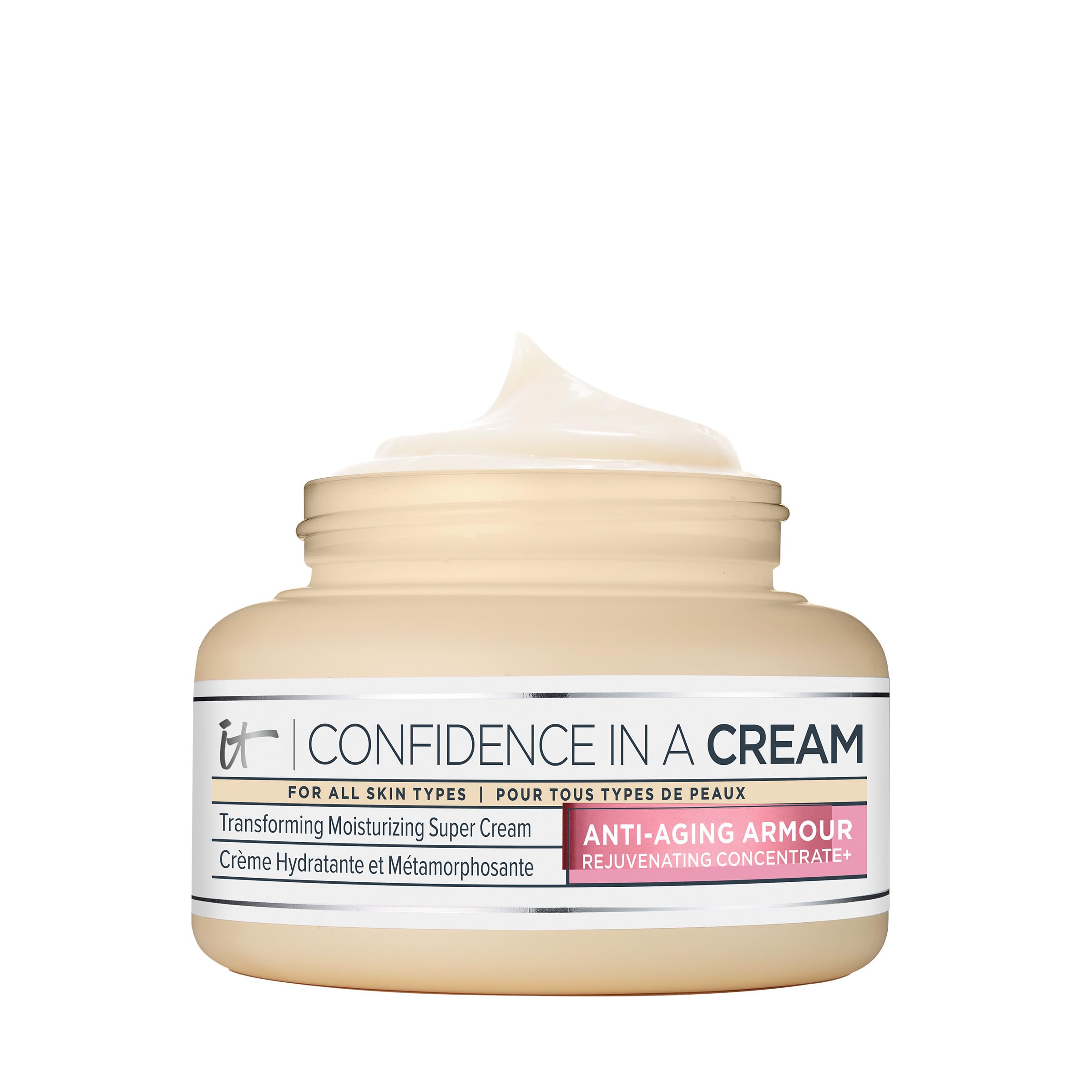 IT Cosmetics Confidence in a Cream Jumbo — pot-visage, hydratation rapide.
