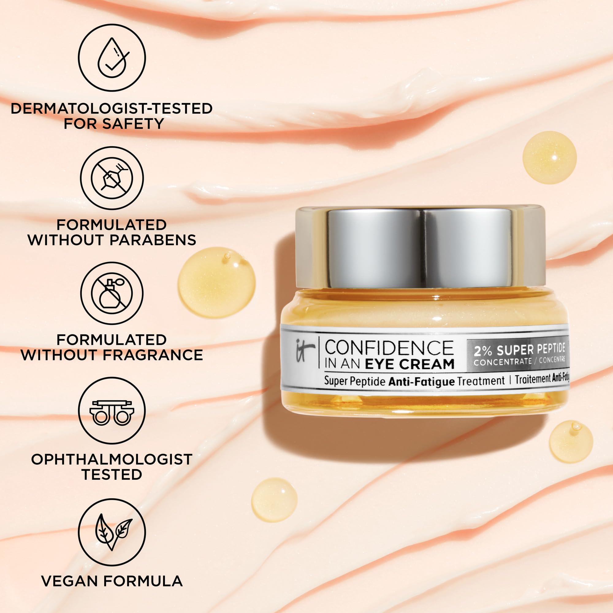 Formule vegan sans parfum adaptée à tous les types de peau.