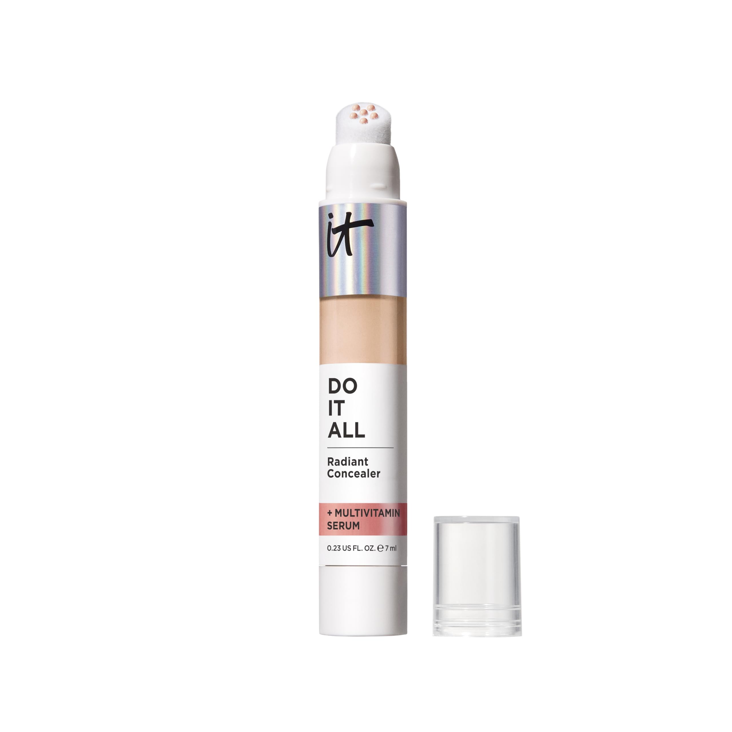 Correcteur IT Cosmetics Do It All Radiant Concealer avec embout-applicateur doux pour une application précise.