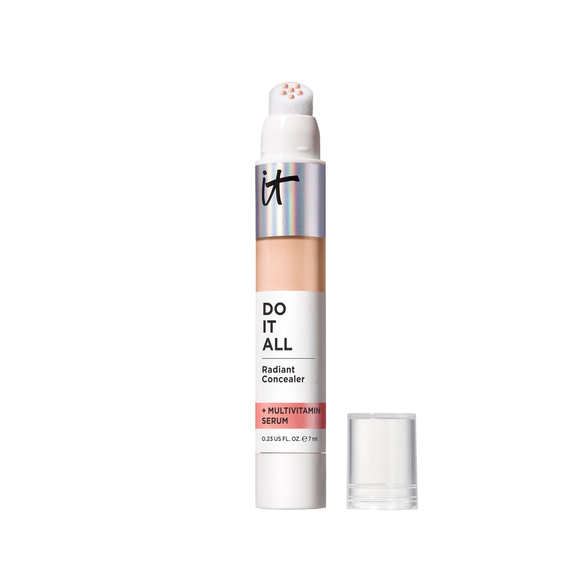 Correcteur IT Cosmetics Do It All Radiant Concealer avec embout-applicateur doux pour une application précise.