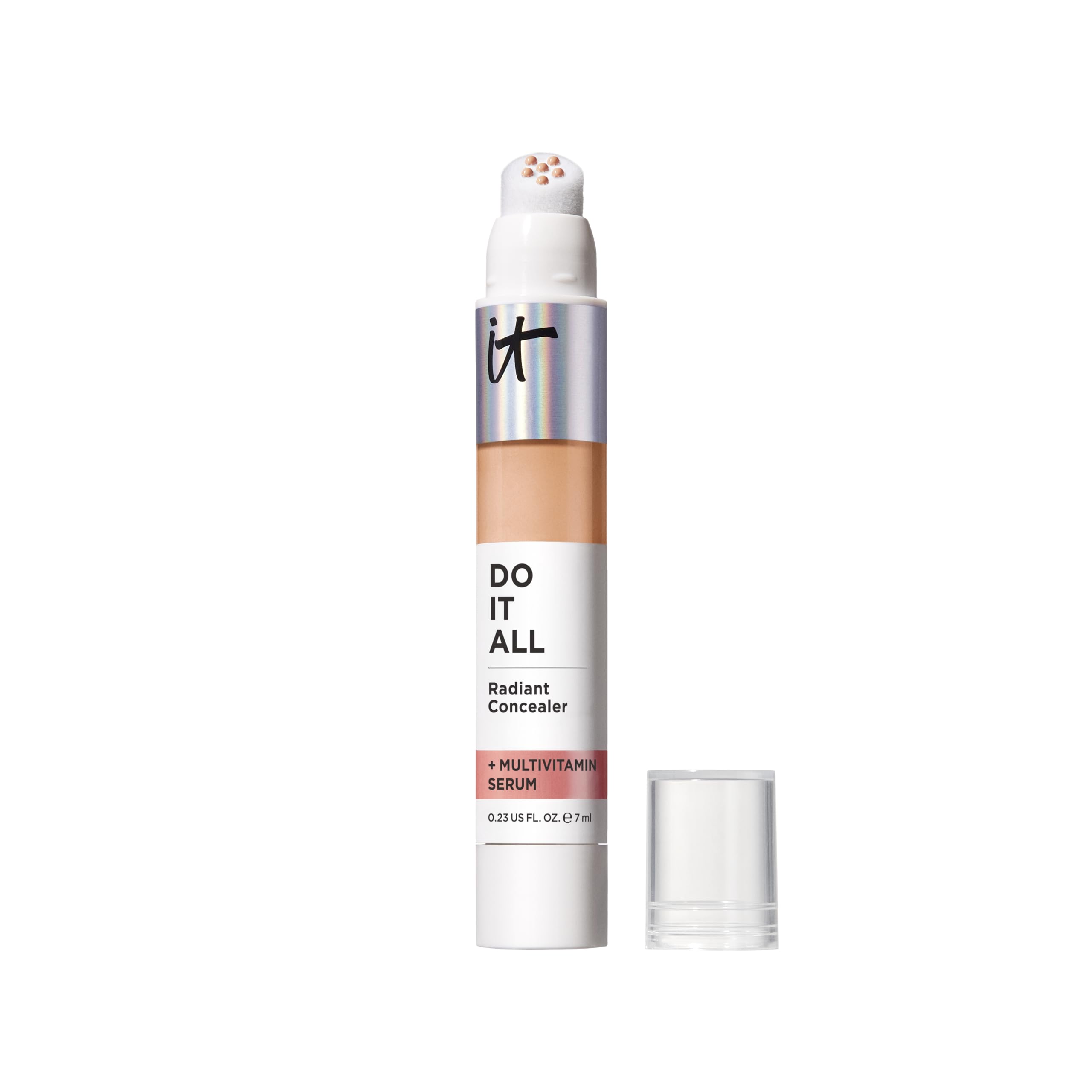 IT Cosmetics Do It All Radiant Concealer, embout doux pour une application précise.