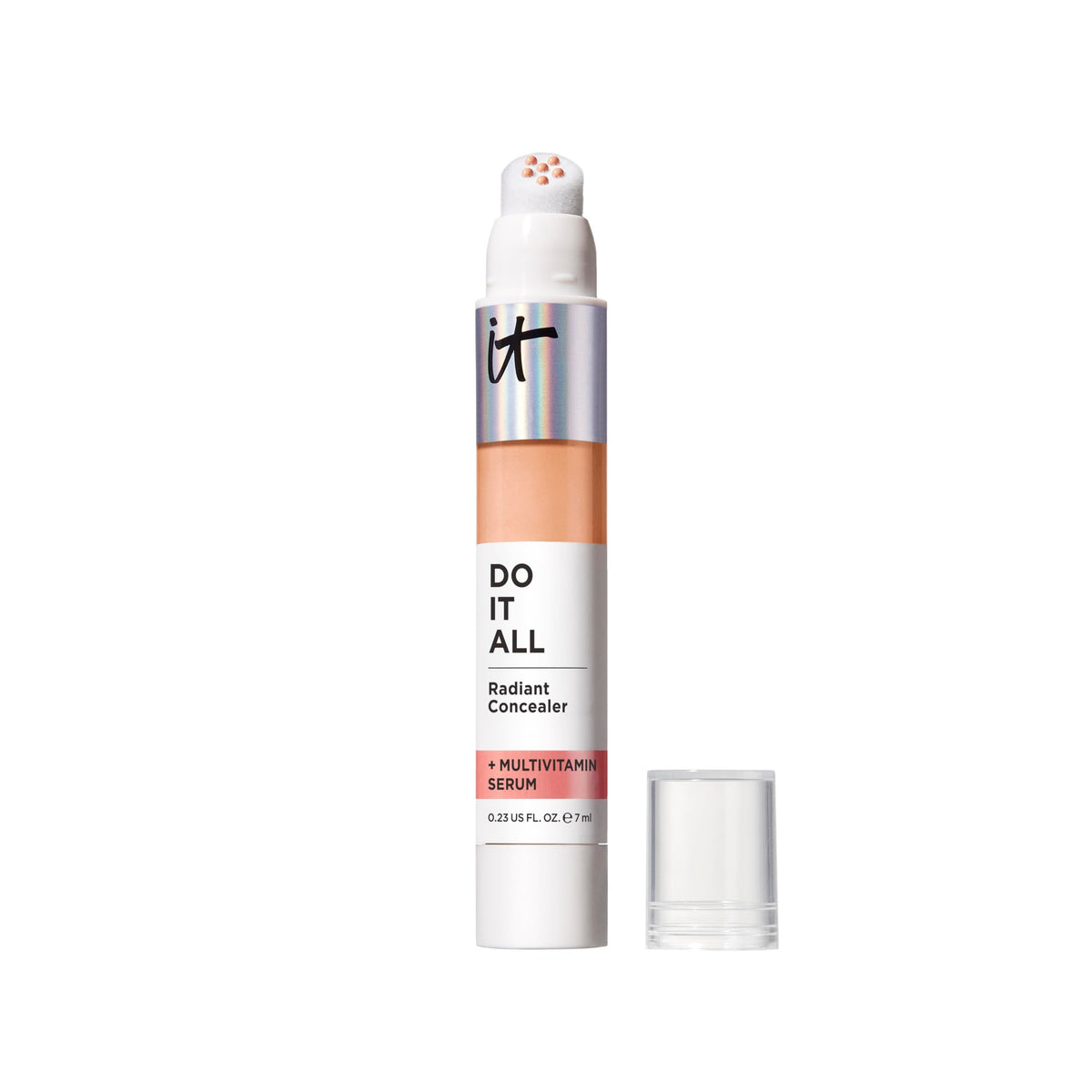 IT Cosmetics Do It All Radiant Concealer, embout doux pour une application précise.
