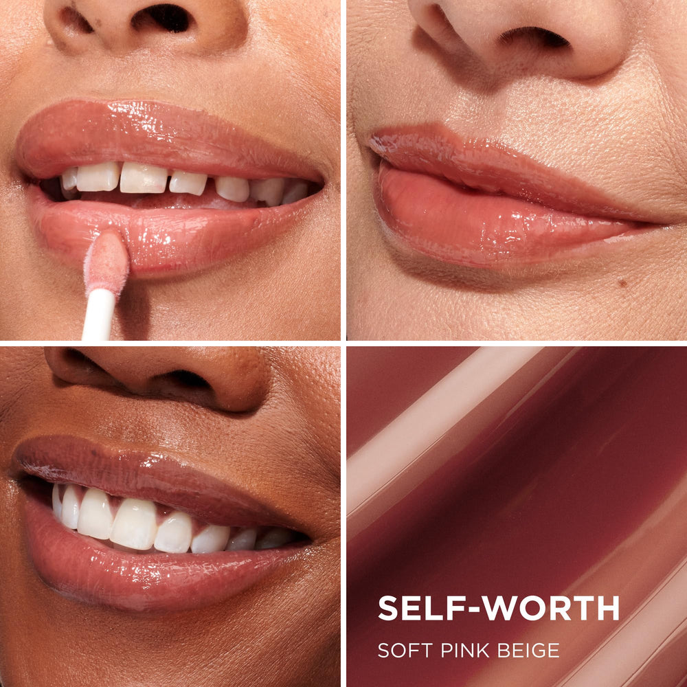 IT Cosmetics gloss à lèvres sérum avec applicateur pétale, démontrant précision et confort d'application