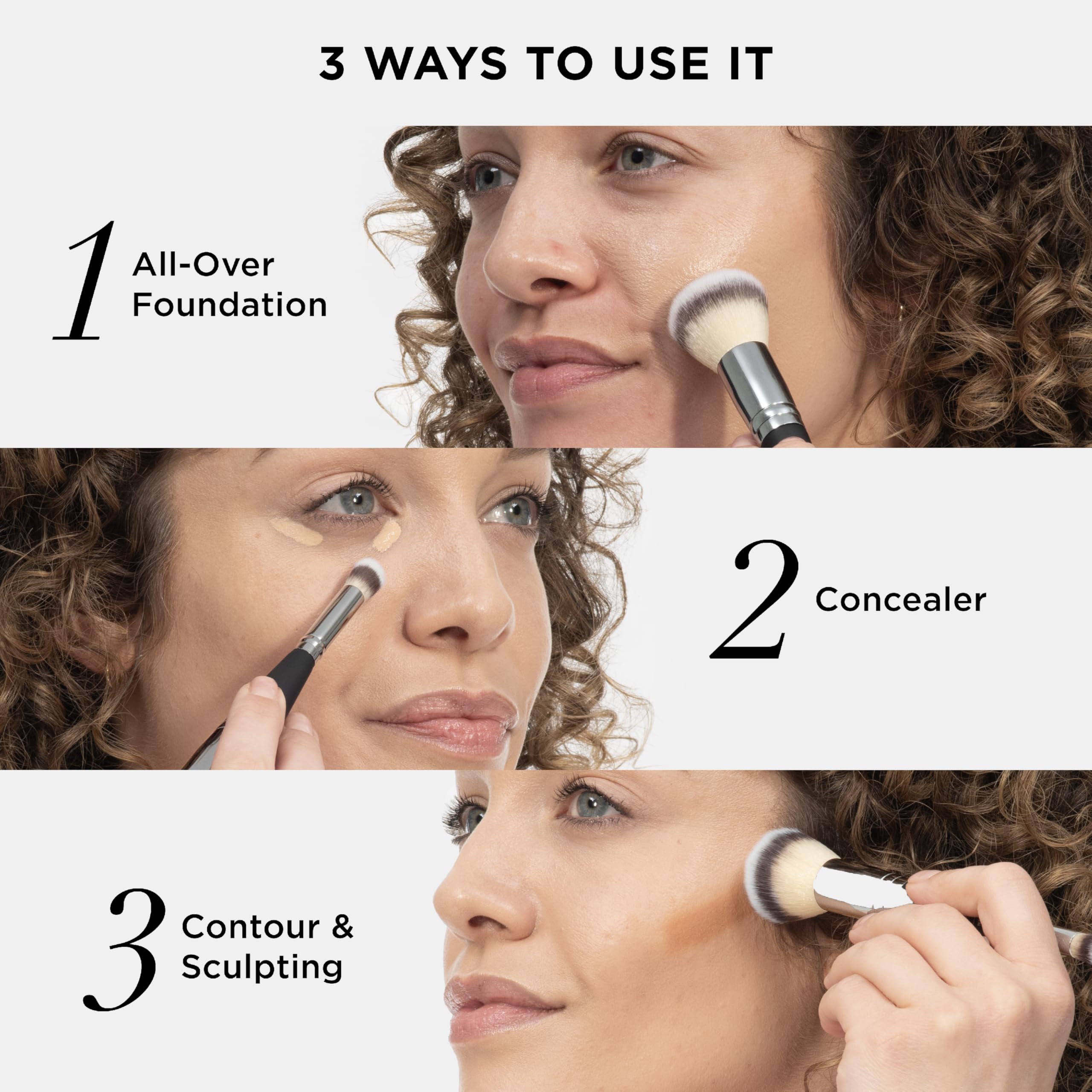 Brosse IT Cosmetics Heavenly Luxe N°7 – finition visage lisse et uniforme.