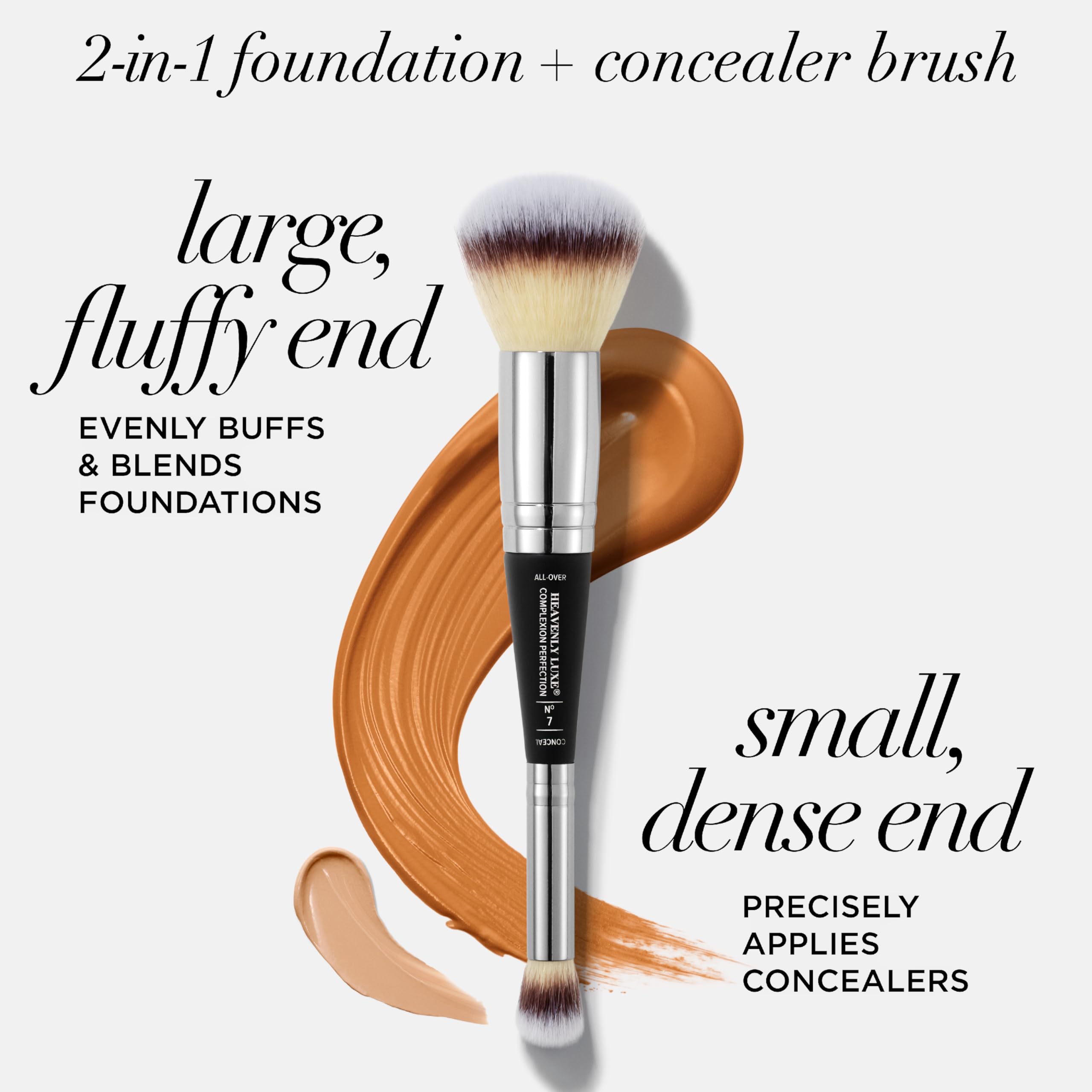 Brosse IT Cosmetics Heavenly Luxe N°7 – fond de teint sur grandes zones, finition uniforme.