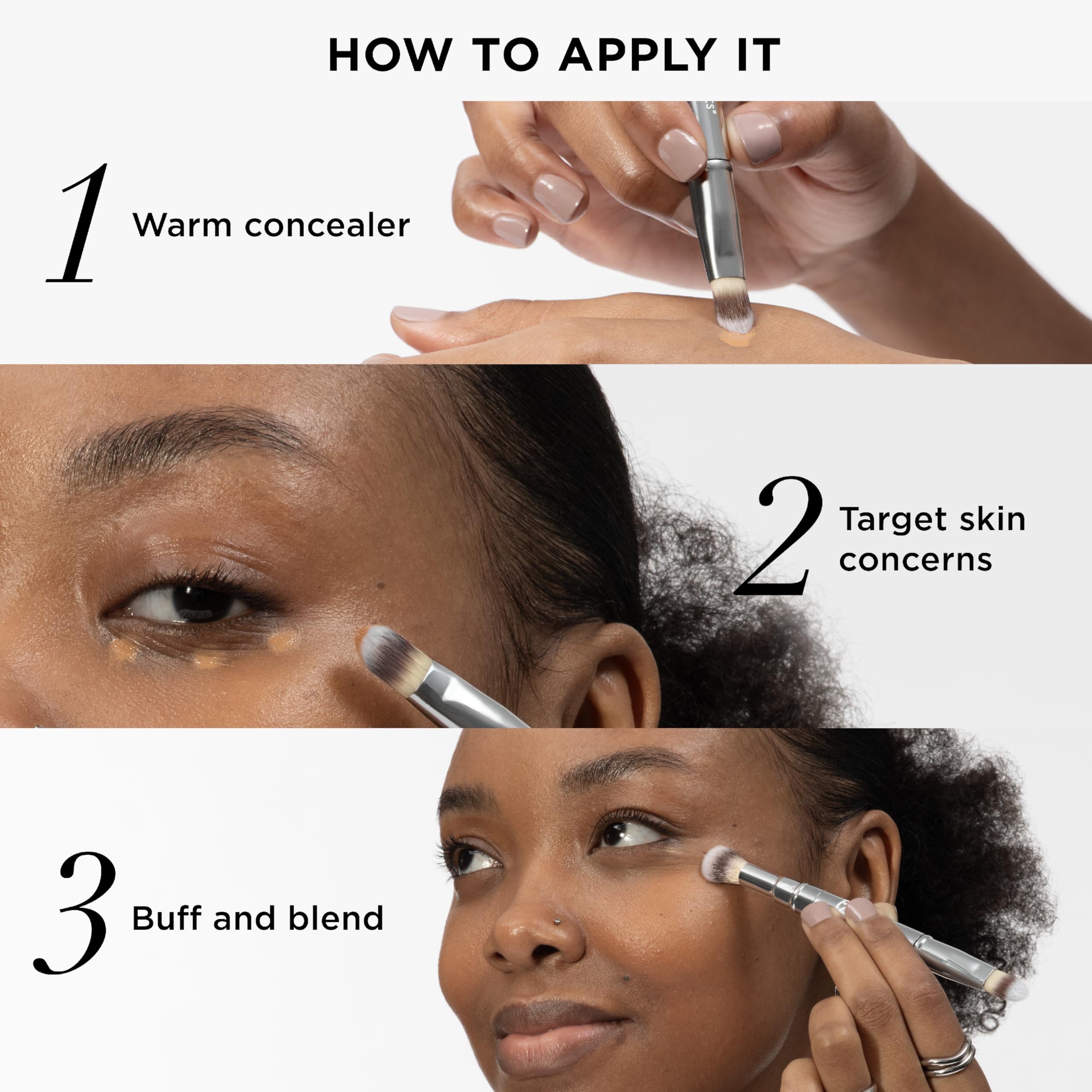 It Cosmetics Heavenly Luxe Dual Airbrush Concealer Brush #2 méthode 2-en-1 pour le correcteur.