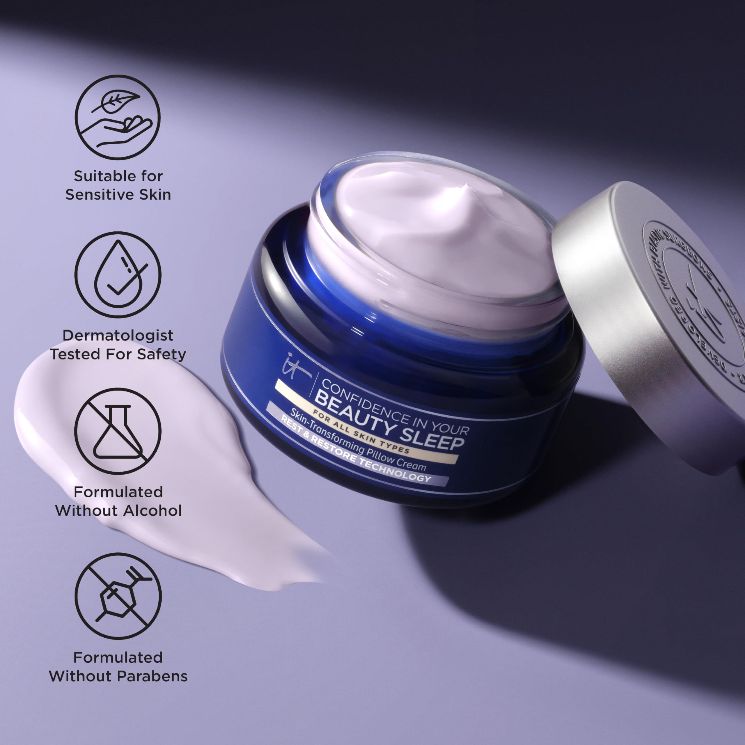 IT Cosmetics Renouvellement cellulaire – soin nocturne favorise le renouvellement de la peau.