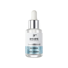 Sérum Bye Bye Dark Spots d IT Cosmetics, flacon anti-taches favorisant un teint homogène.