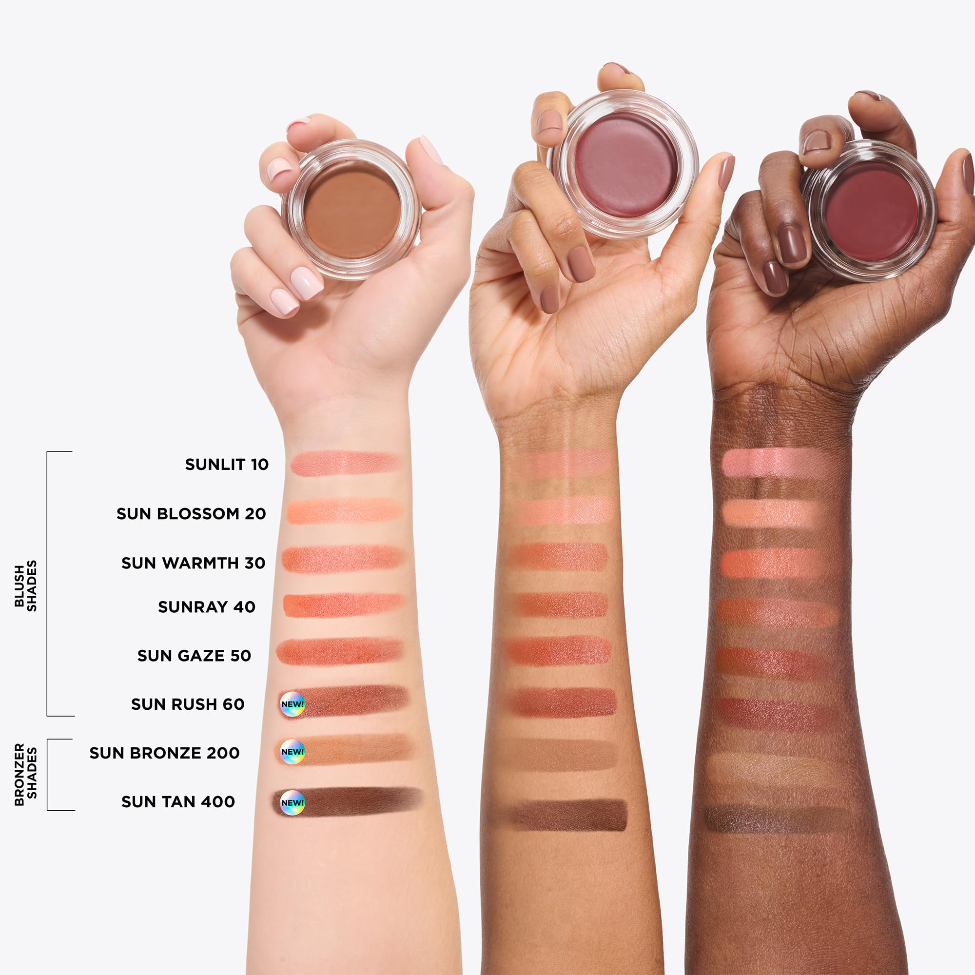 IT Cosmetics Sunlit palette six rouges crème et deux bronzers.