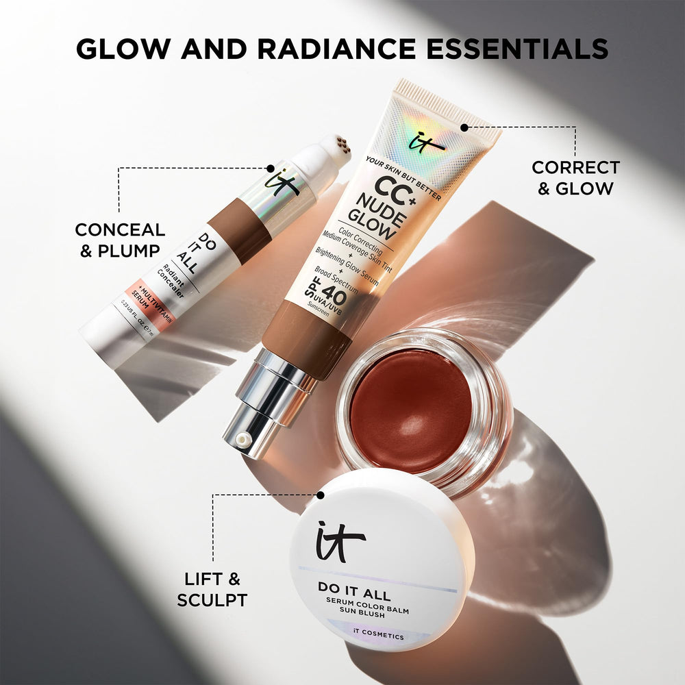 IT Cosmetics Sunlit formule non comédogène adaptée peaux sensibles.