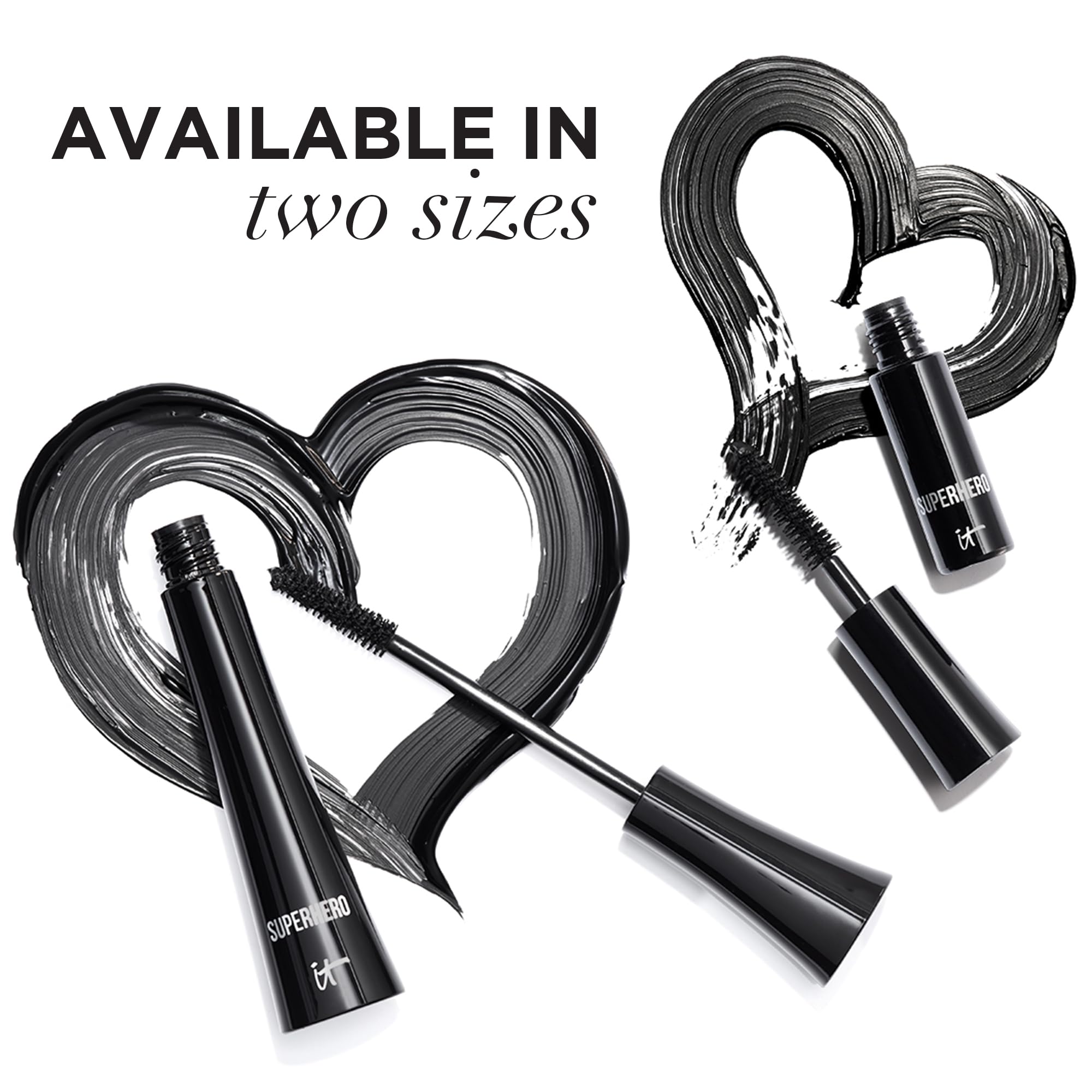 IT Cosmetics Superhero Mascara Travel – application racine à pointe pour un regard naturel et défini.
