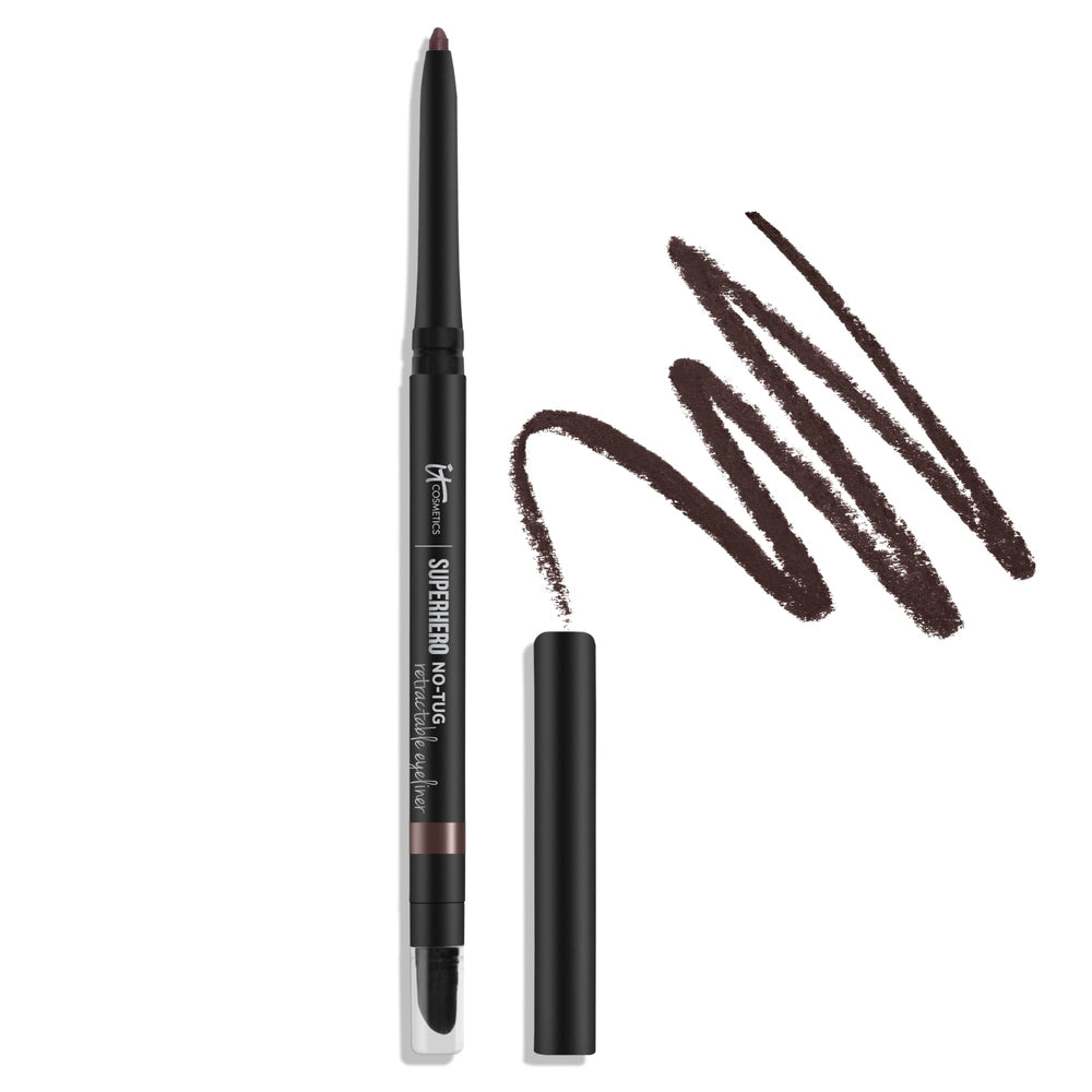 IT Cosmetics Superhero No-Tug crayon yeux retractable brun – traçage net et precis