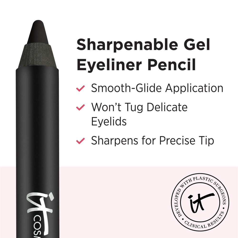 Mine pointue IT Cosmetics Superhero No-Tug Crayon Gel Yeux pour trait précis