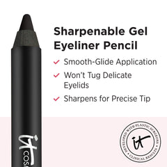 Mine pointue IT Cosmetics Superhero No-Tug Crayon Gel Yeux pour trait précis