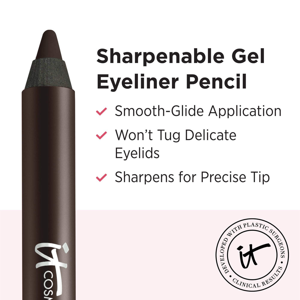 It Cosmetics Superhero No-Tug crayon-yeux résistant à l eau pour une tenue longue