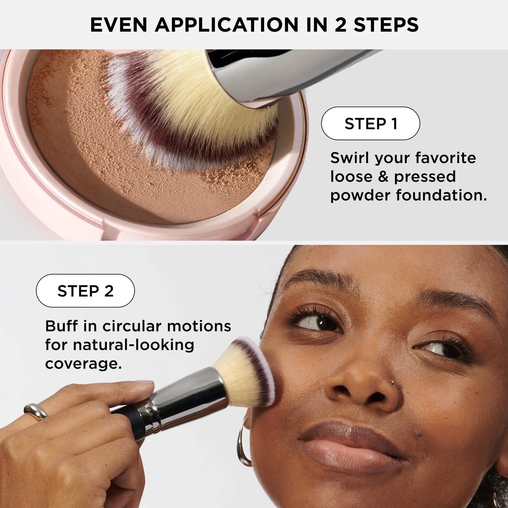Idéal pour fond de teint liquide, crème ou poudre avec IT Cosmetics