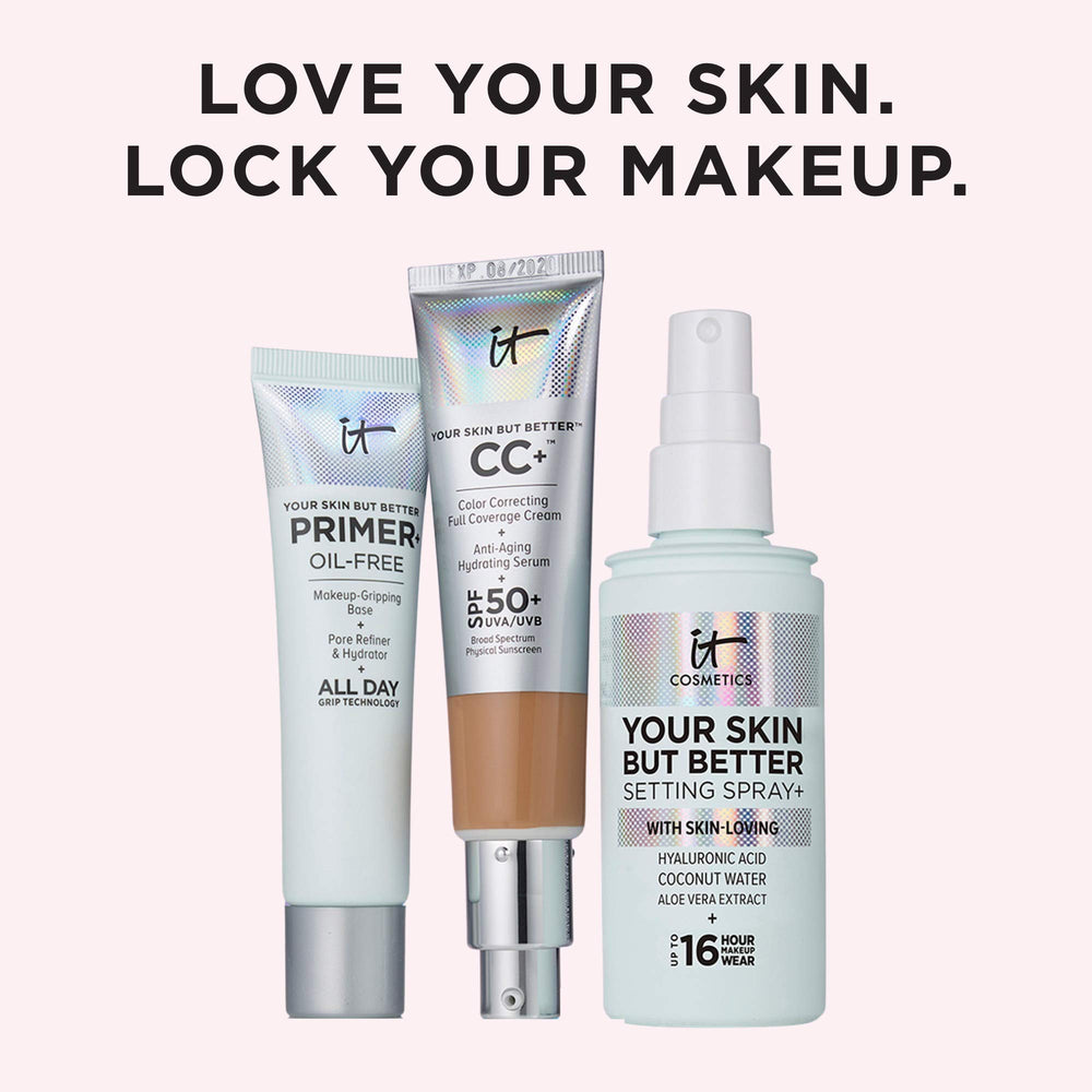 Utilisation quotidienne IT Cosmetics: avant, après ou en vaporisation légère.
