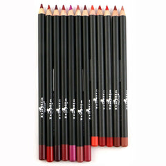 Italia Deluxe ensemble 12 crayons contour des lèvres, ligne nette et pigmentation élevée