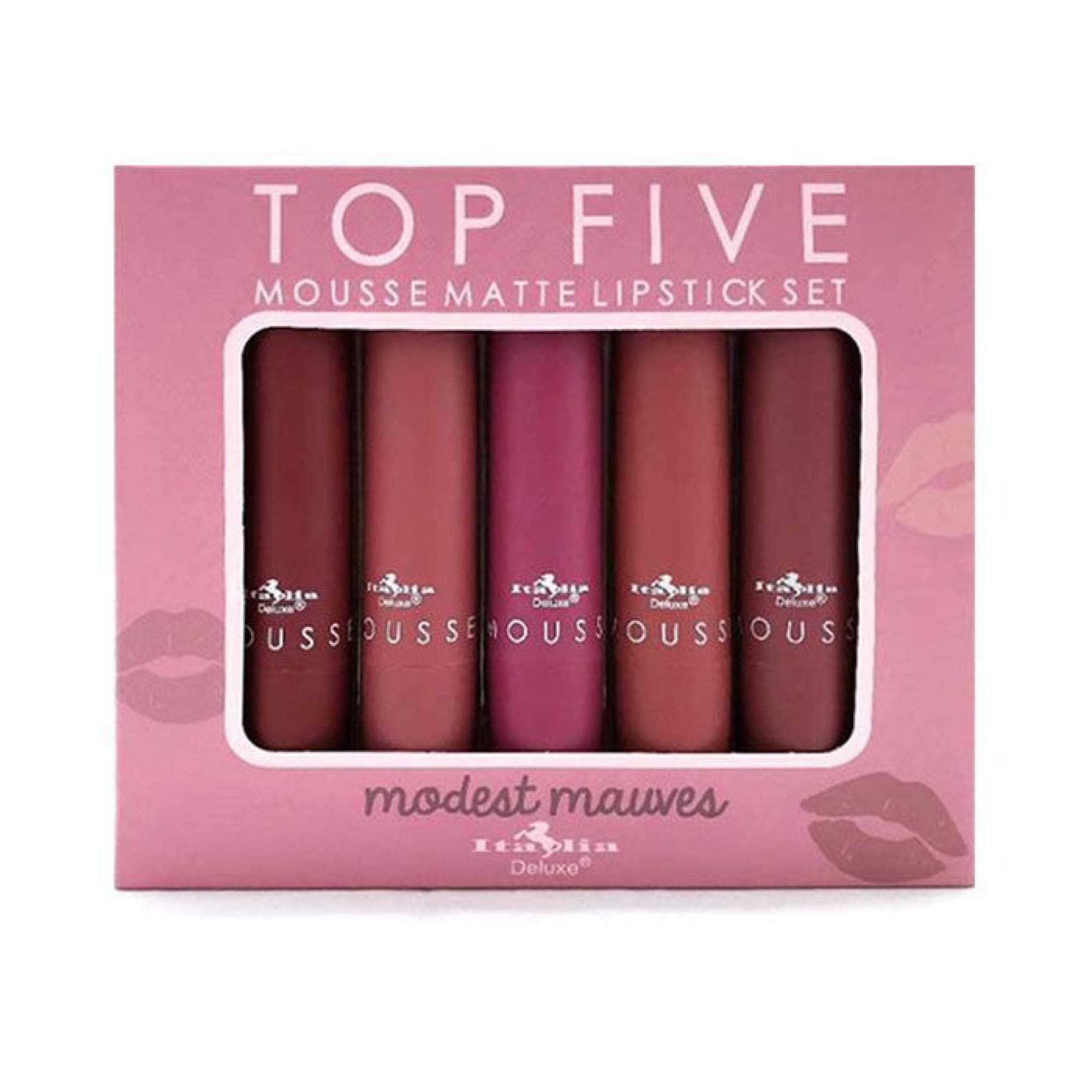 Italia Deluxe rouge à lèvres mousse matte Temptress – couleur riche et durable pour soirées.