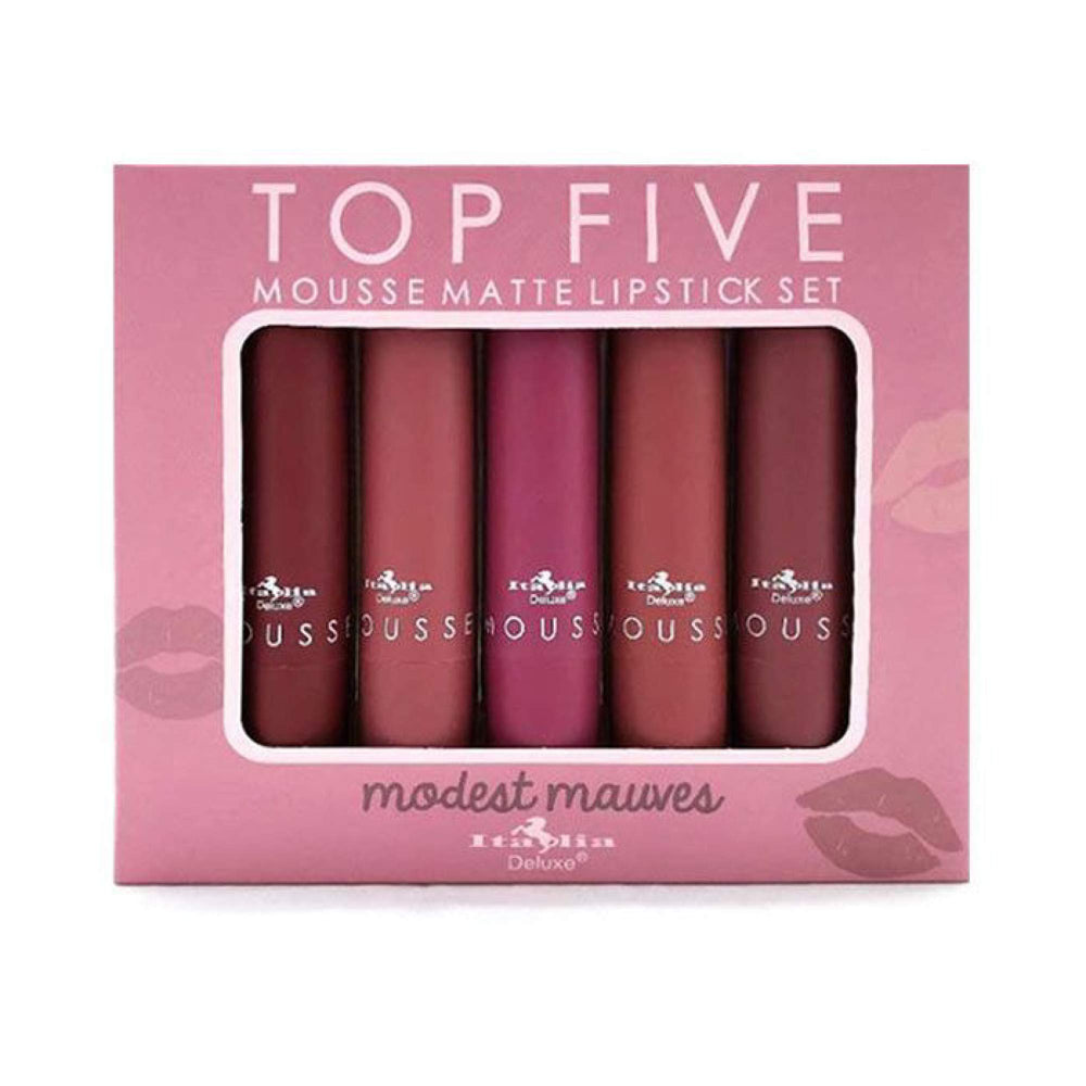 Italia Deluxe rouge à lèvres mousse matte Temptress – couleur riche et durable pour soirées.