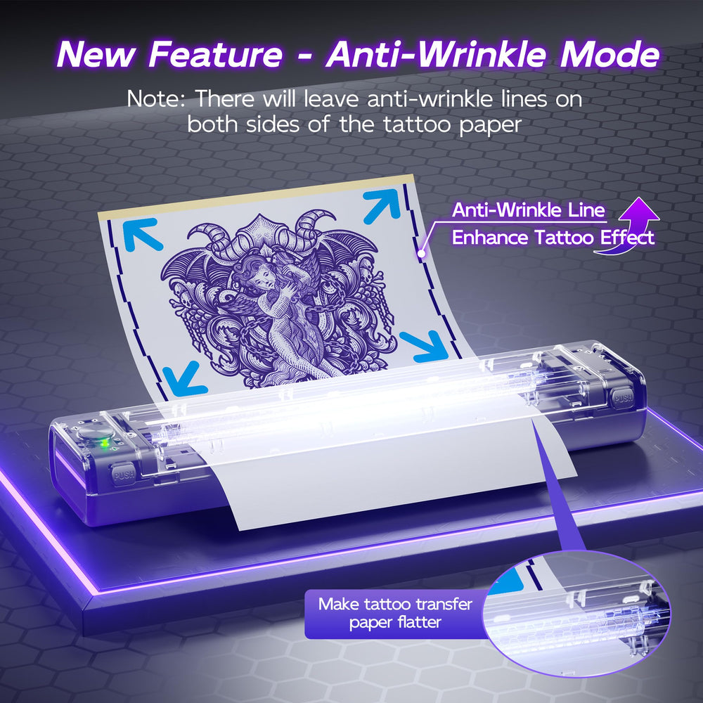 Itari imprimante stencil tatouage connectée sans fil pour sessions simples.
