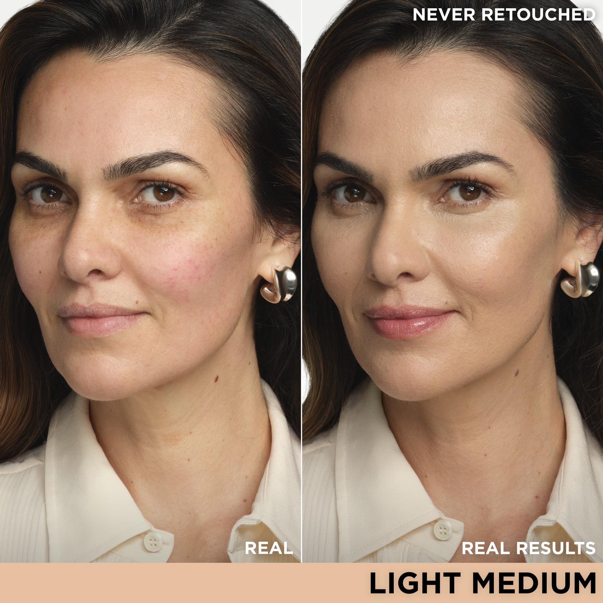 CC+ Cream d It Cosmetics, échantillon-teinte montrant la couleur idéale.