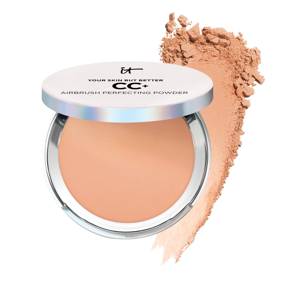 IT Cosmetics CC+ Poudre Presse teinte bronze – fini uniforme
