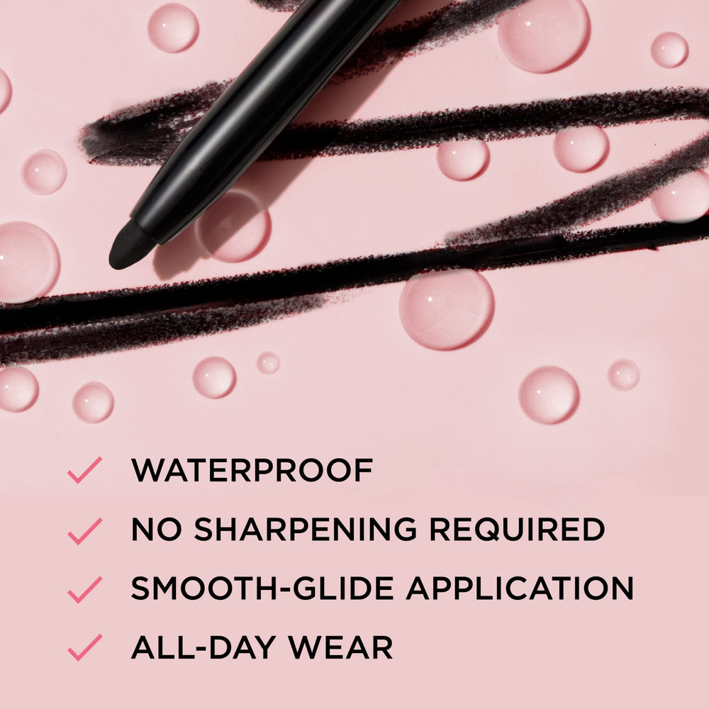 IT Cosmetics Superhero Crayon Automatique Sans Traction Noir, aucun affûtage nécessaire et pratique.