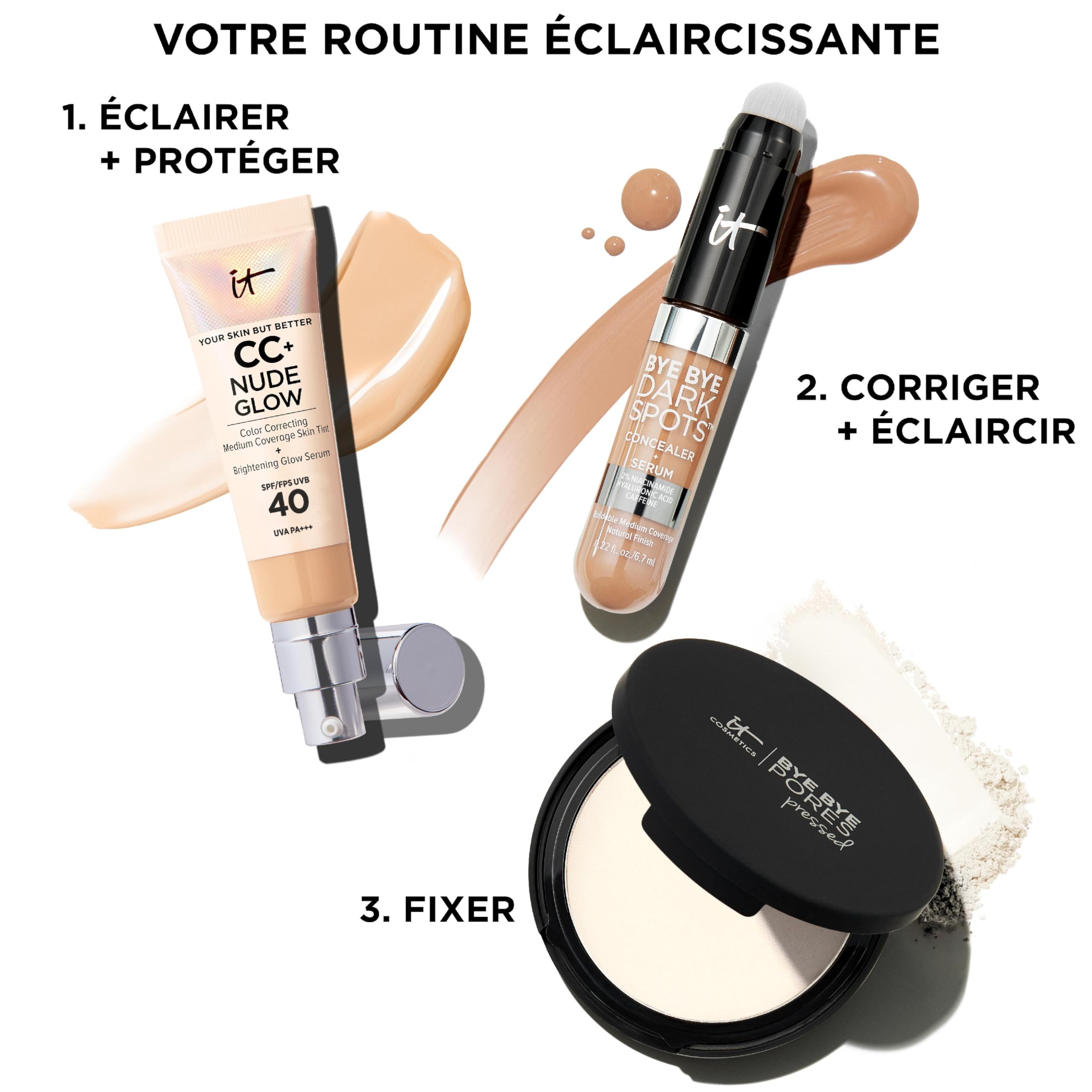 Teinte moyenne-chaude adaptée à une carnation chaude.