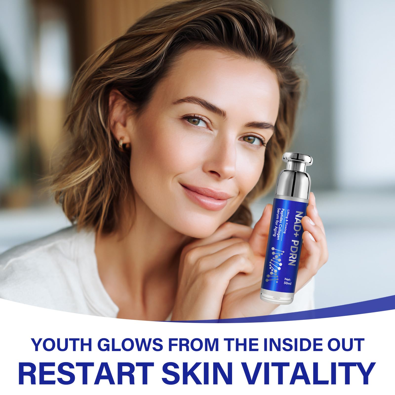 ITE CFREELY PDRN Serum cap close-up highlighting easy daily use