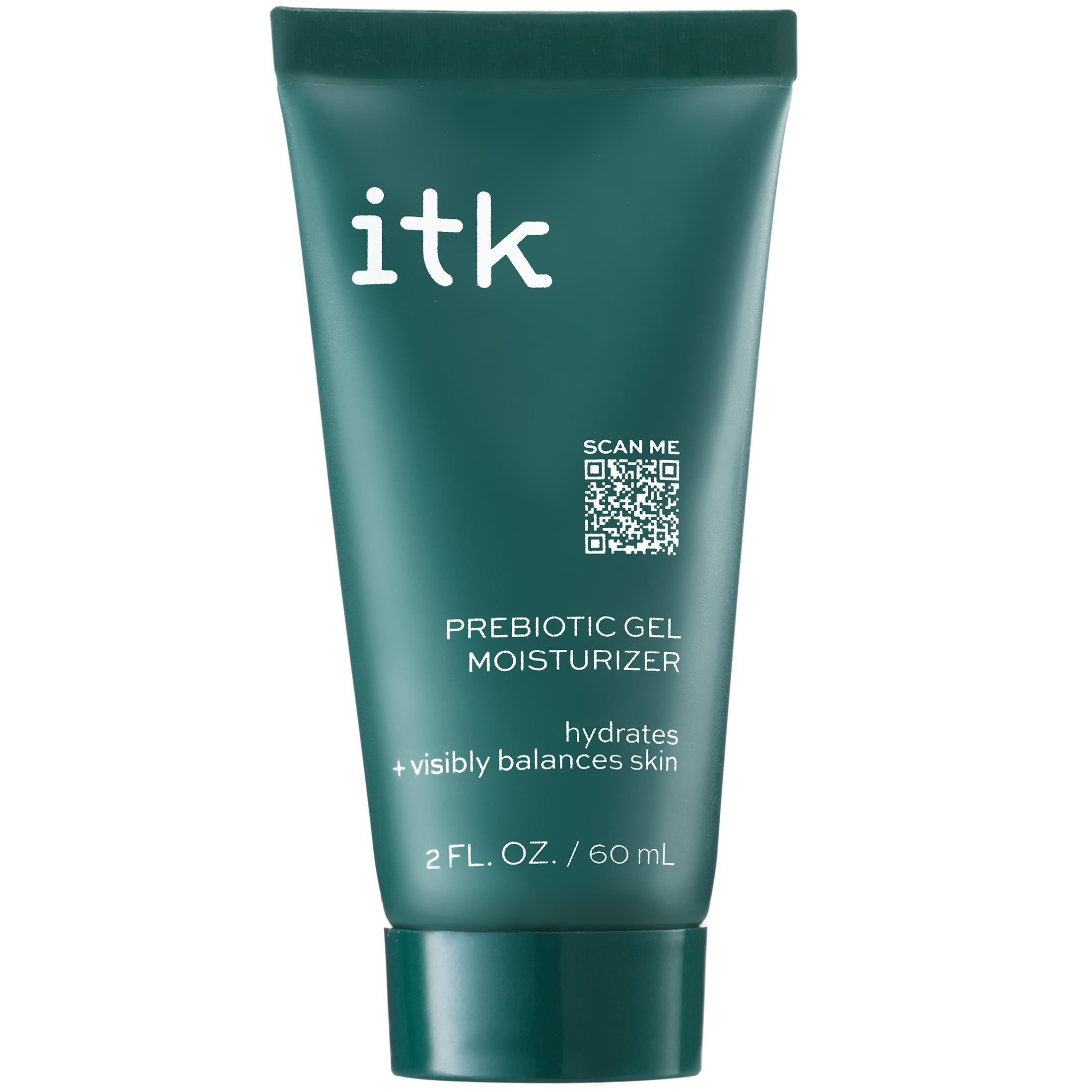 ITK gel prebiotique visage — bouteille élégante qui hydrate sans huile