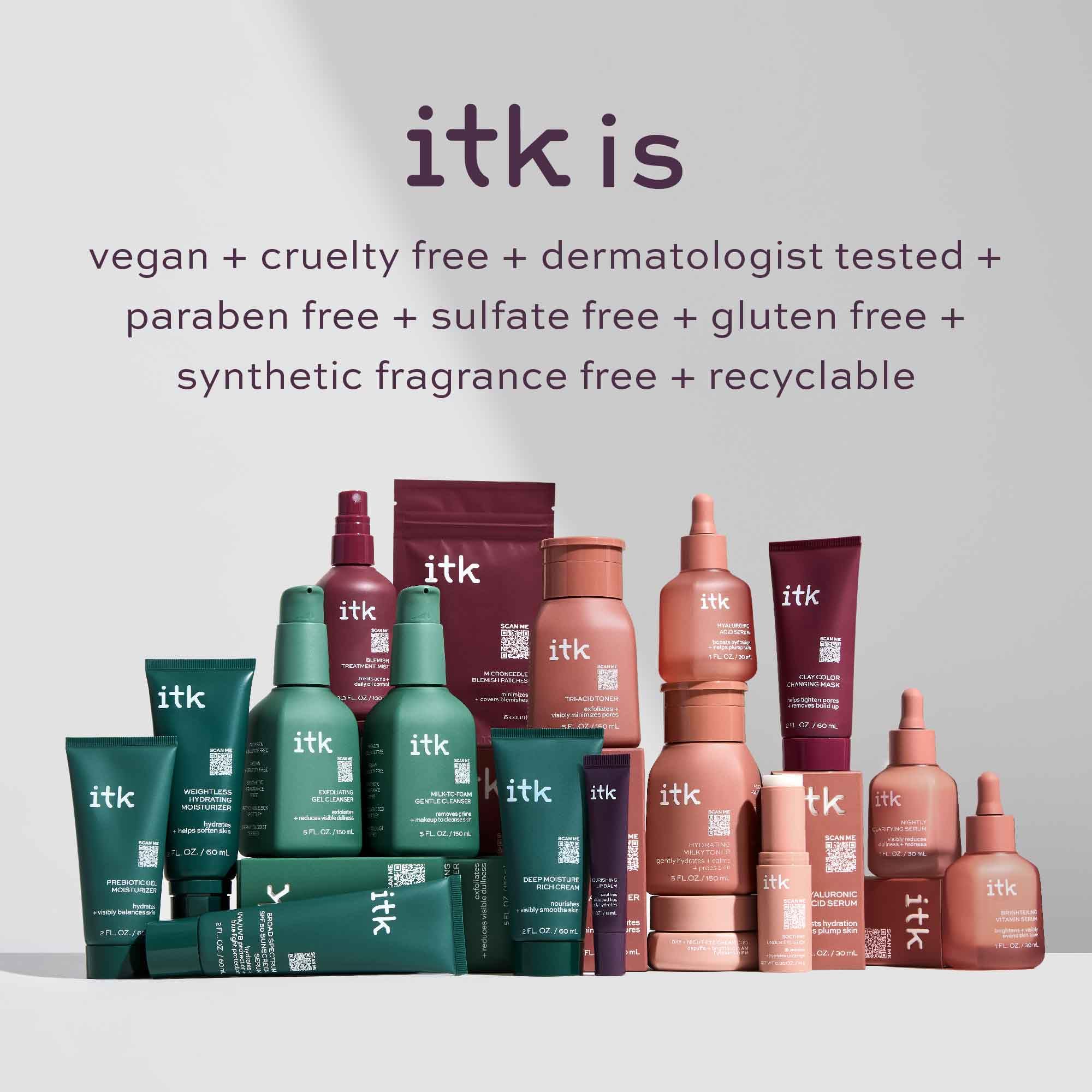 ITK bénéfices hydratants – contour des yeux nourri et rafraîchi au réveil