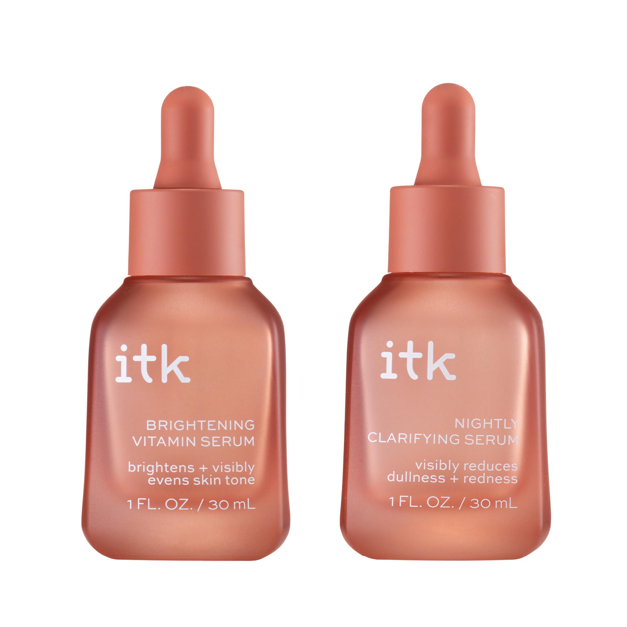 ITK serum vitamine C et Niacinamide, action éclairante pour teint uniforme.