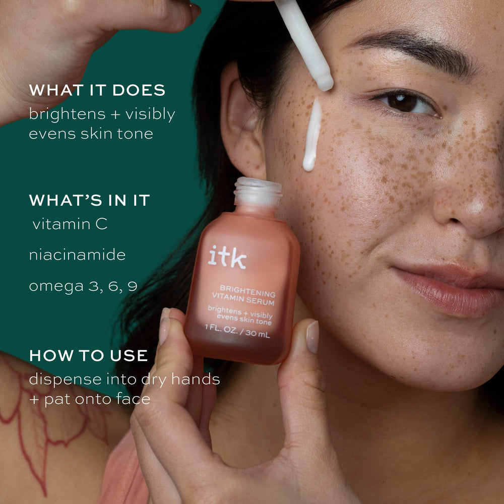 ITK serum peptides, douceur et éclat durable pour la peau.