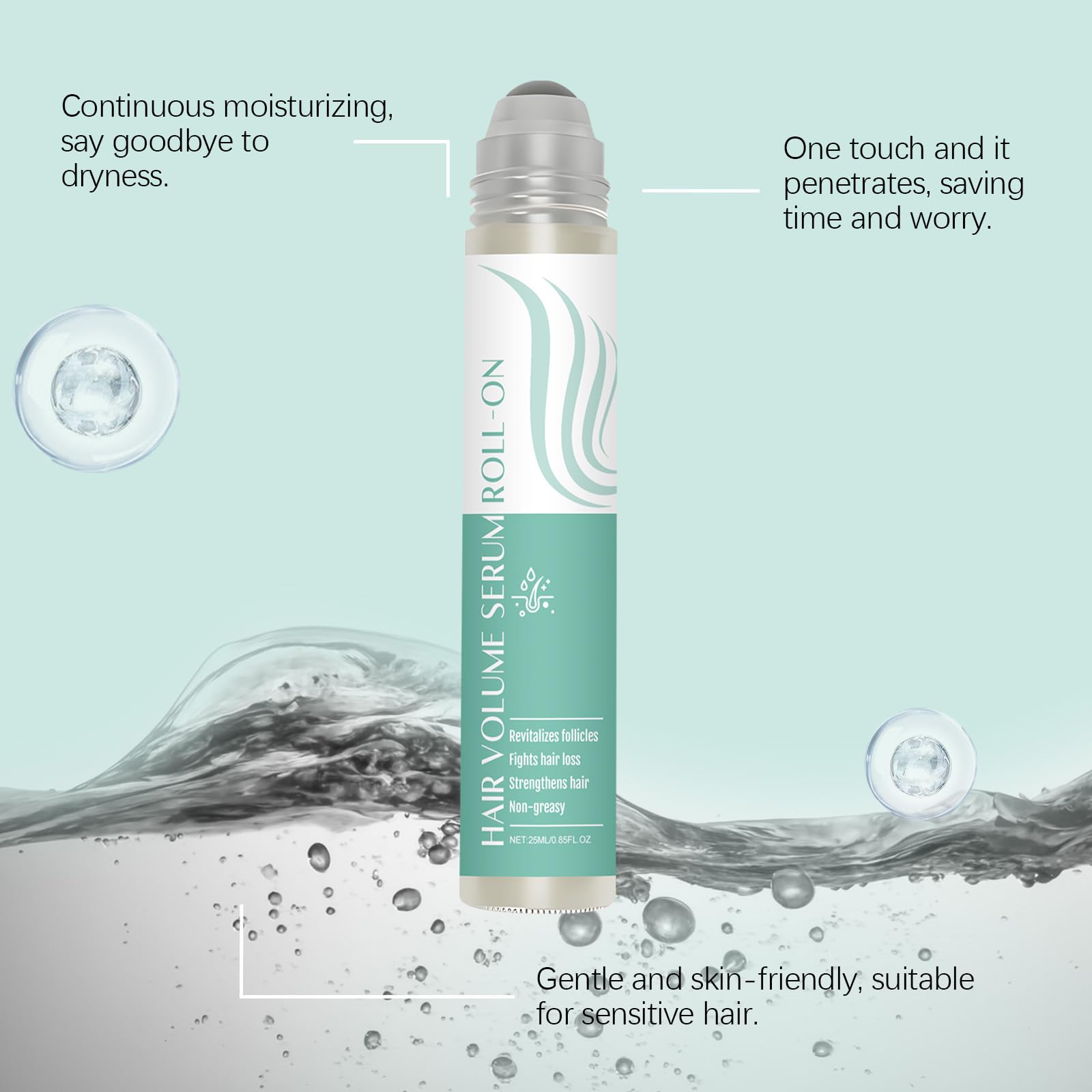 Itkemod Serum Croissance Cheveux Sans Alcool, formule douce pour le cuir chevelu.