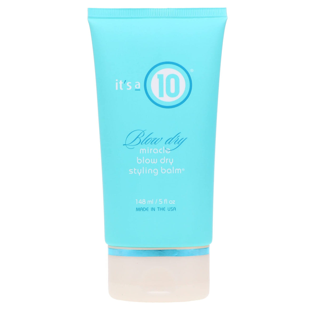 It's a 10 Haircare Miracle Blow Dry Balm — bouteille: protège la chaleur et offre une brillance satinée.