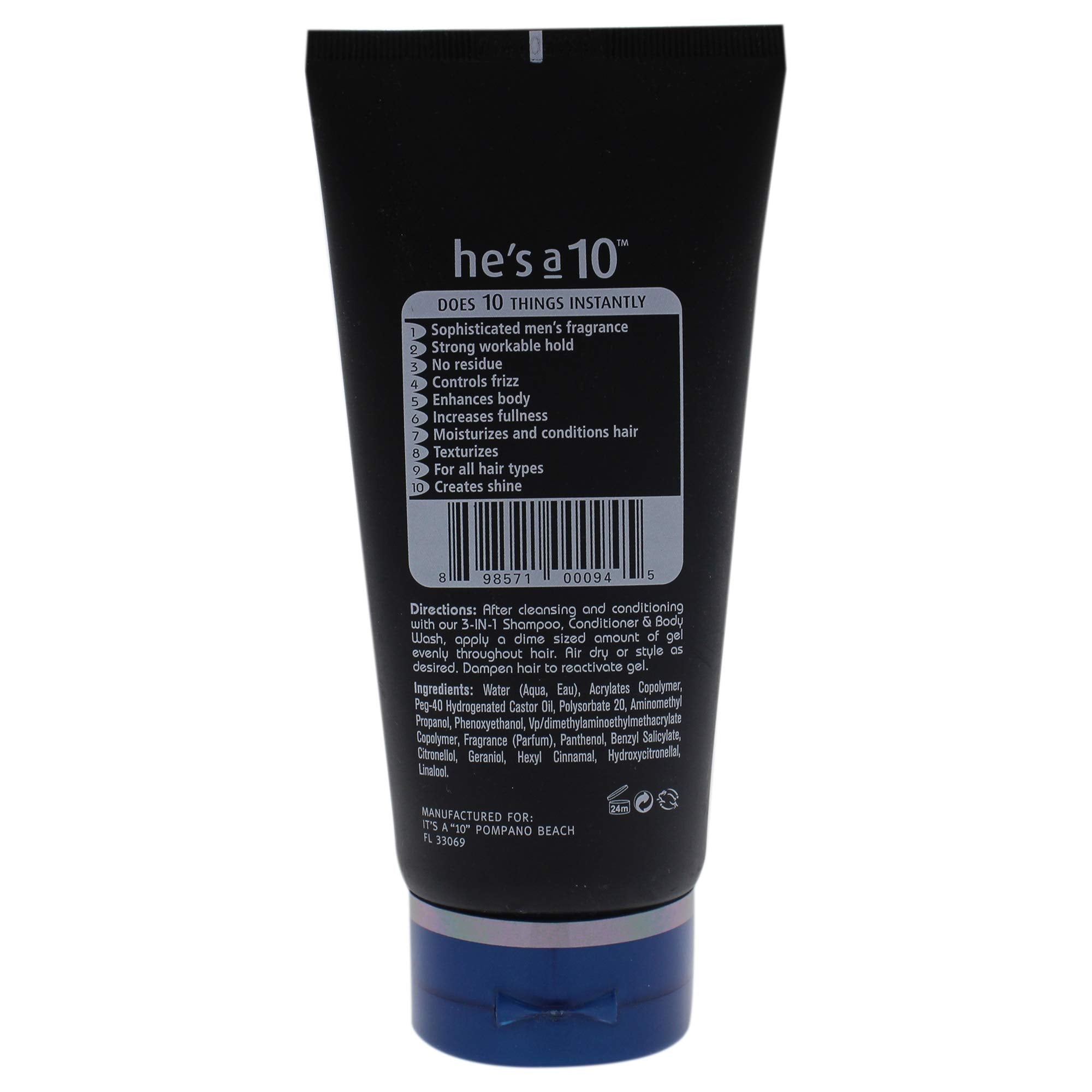 Its A 10 Definissant Gel pour homme en action, application pour une définition nette et durable.
