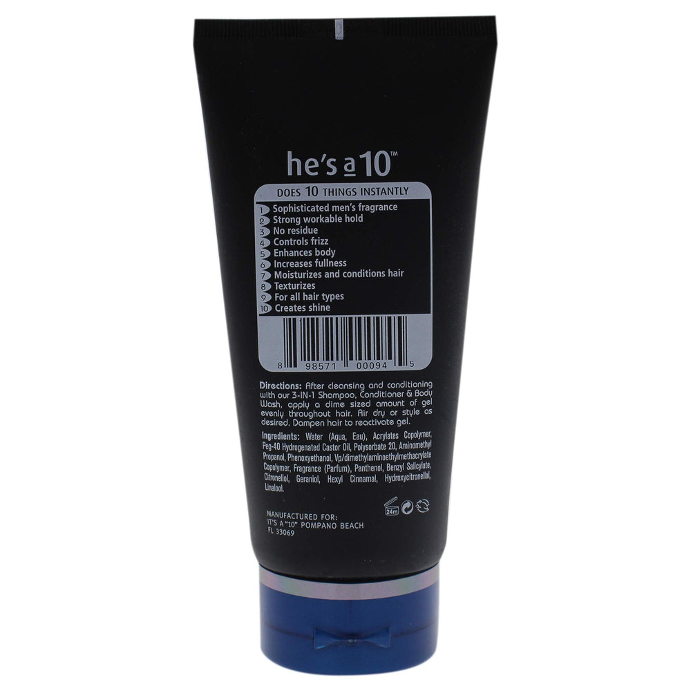 Its A 10 Definissant Gel pour homme en action, application pour une définition nette et durable.