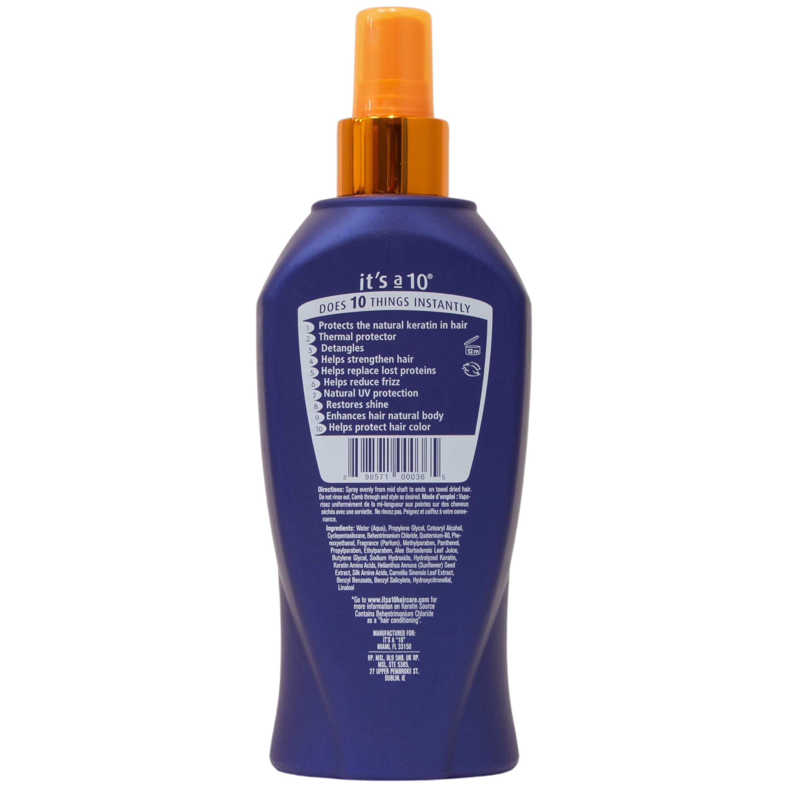 Its A 10 Haircare etiquette-bouteille-miracle démêle en douceur et prépare les cheveux avant le coiffage