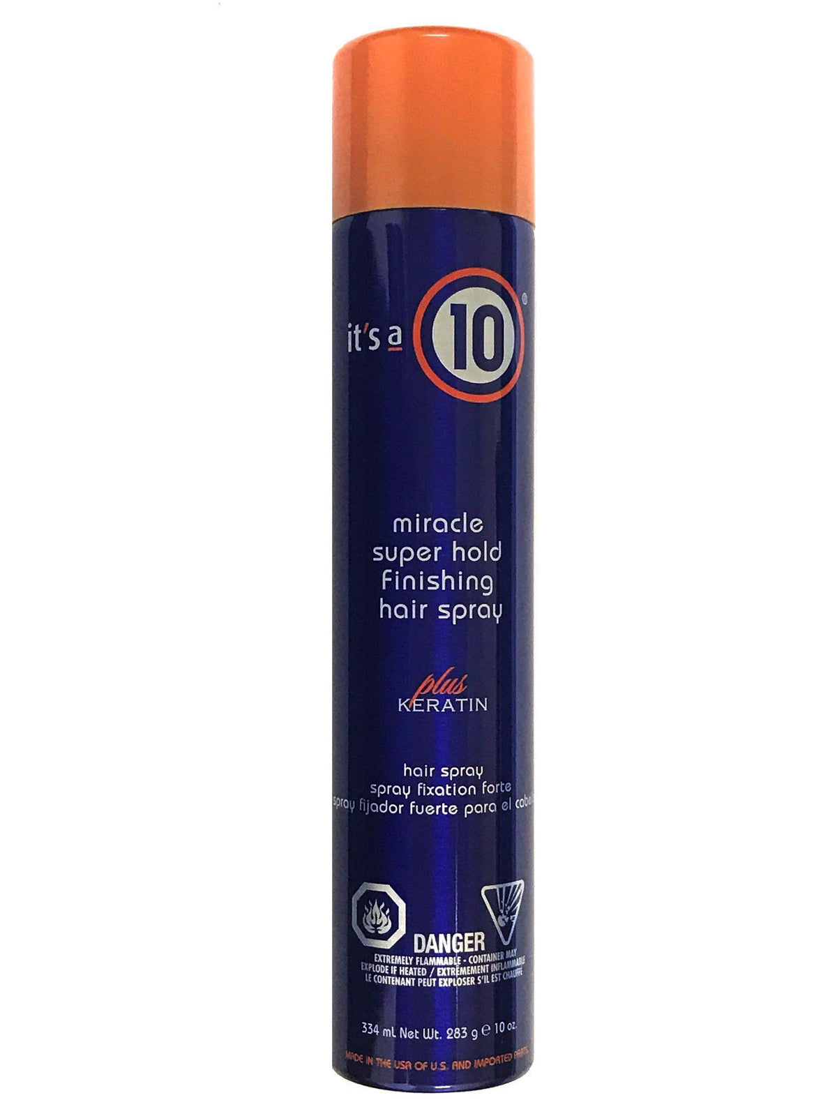 Its a 10 Haircare - finisseur miracle en spray, flacon clair, offre brillance et tenue légère.