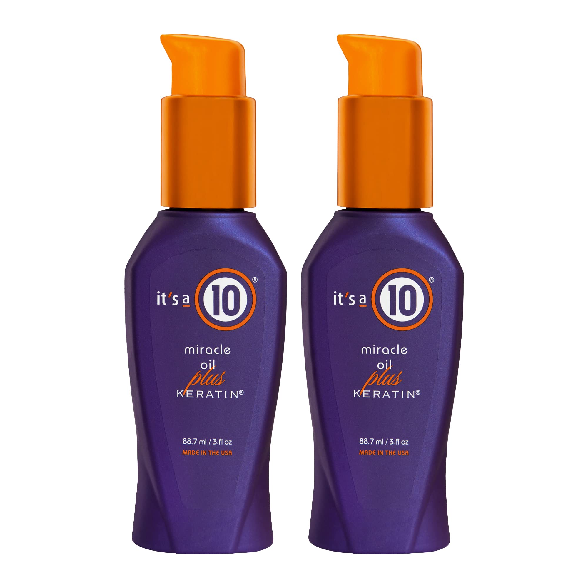 It's a 10 Haircare huile miracle keratine, flacon 3 oz, pour une brillance saine.