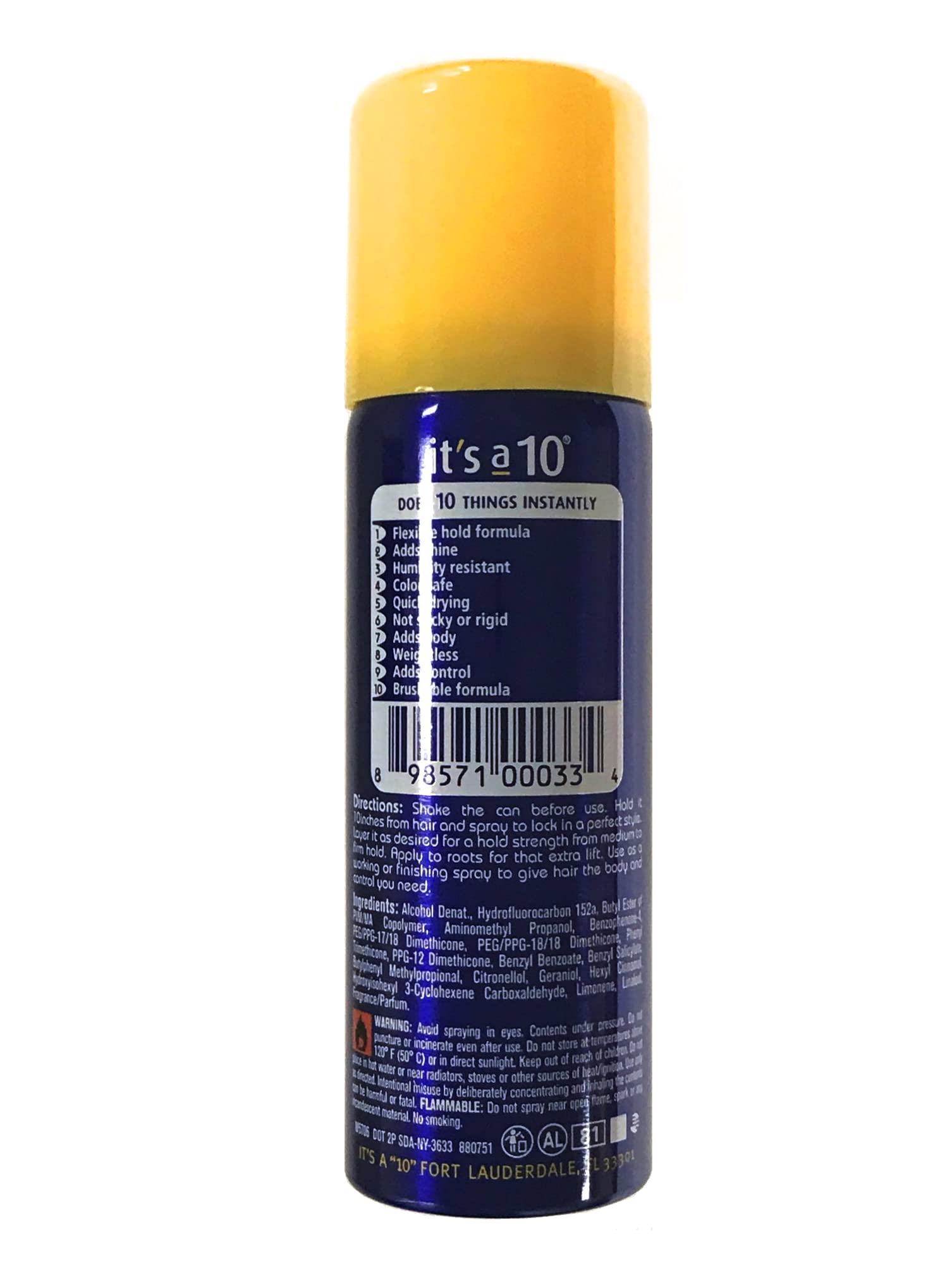 It's a 10 Haircare Miracle Finishing Spray dompte les frisottis et prolonge la tenue.