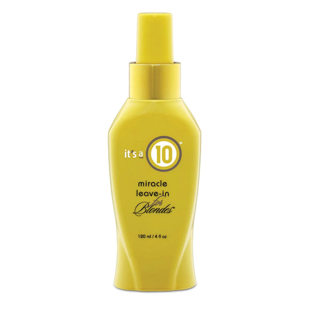 Its a 10 Haircare Miracle Leave-In pour blondes, bouteille élégante, douceur assurée au quotidien.
