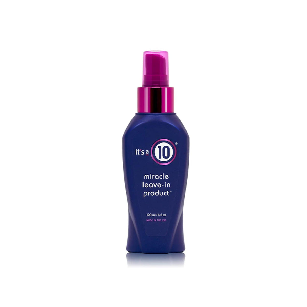 Its a 10 Haircare Miracle Leave-In versement sur la bouteille pour un soin fluide et protecteur